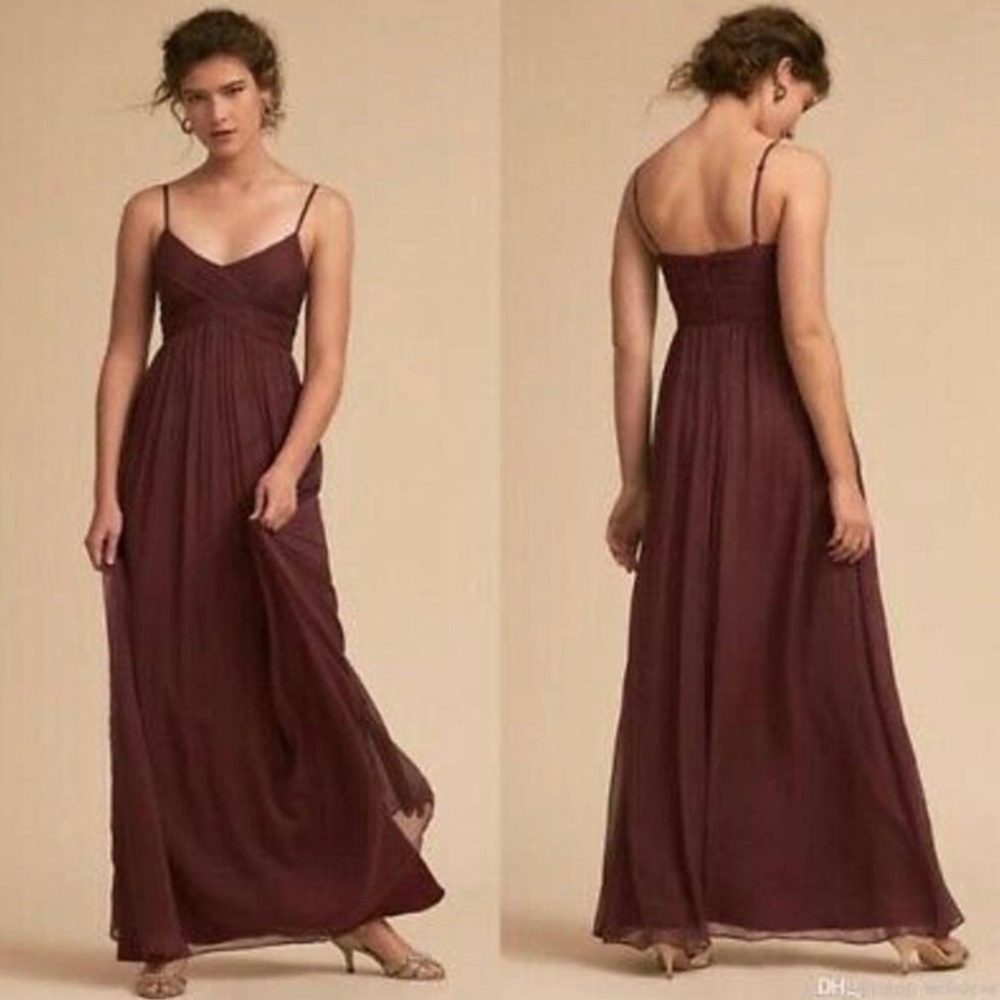 BHLDN Burgundy Maxi Dress